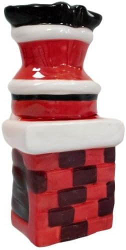 Christmas Special Edition! Ceramic Salt & Pepper Shaker Set (Chimney & Santa Legs)