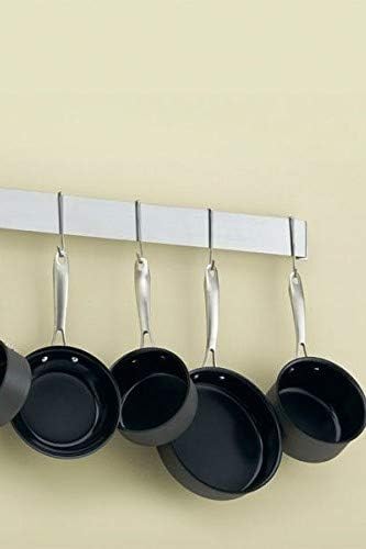 Cuisinart Chef's Classic 33-Inch Bar-Style Wall-Mount Pot Rack, Matte Black