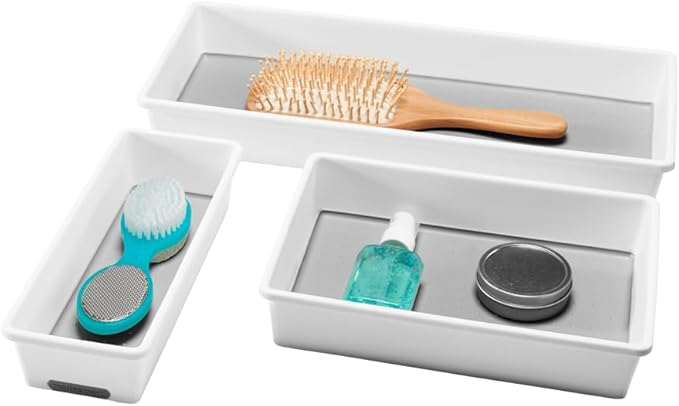 madesmart Tray, Set of 3, White, PremiumWhite