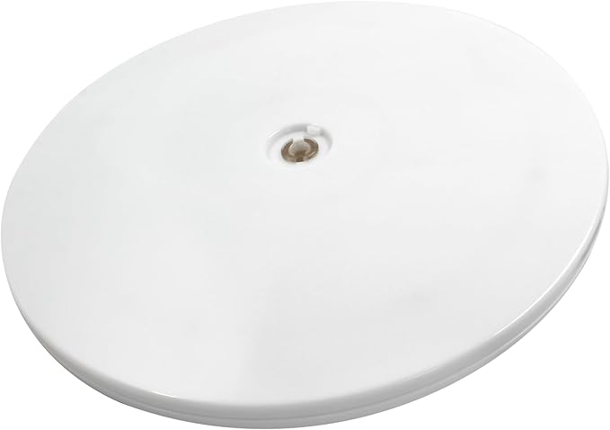 1 Pack 9 inch Lazy Susan Turntable - White Acrylic Ball Bearing Rotating Tray for Cake, Spice Rack - Perfect for Kitchen Pantry with 360˚Rotation