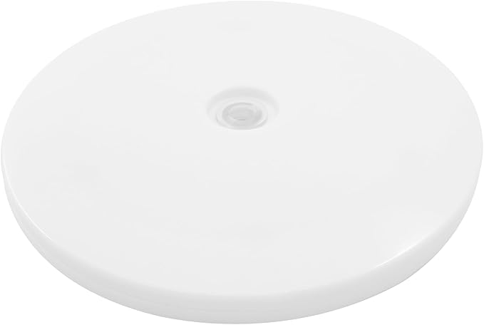 White Turntable Organizer 6 Inch, Acrylic Rotating Turntable Platter Swivel Plate Tray for Pantry Cabinet Spice Rack Cake Table Makeup