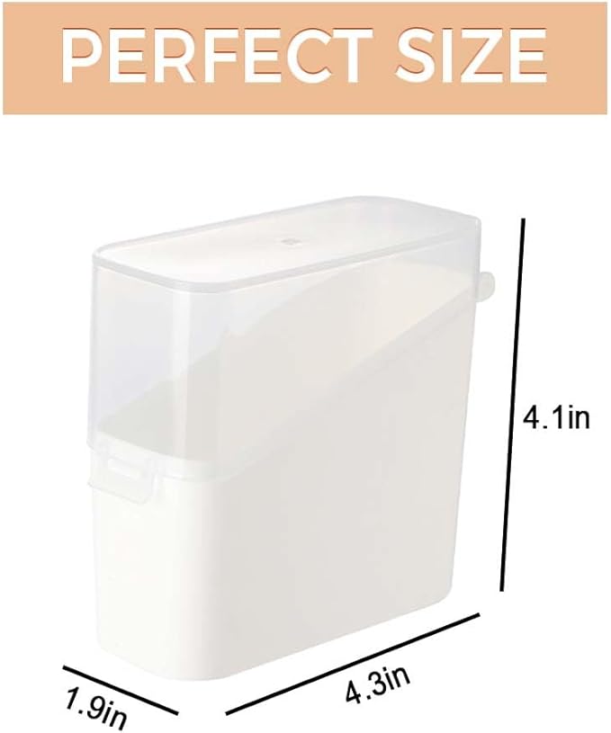 Sliced Cheese Container for Fridge, 2/4 PCS Cheese Storage Box with Flip Lid Plastic Cheese Keeper Cheese Saver Holder (4pcs)