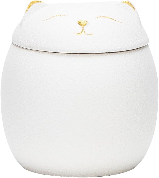Luxshiny Cat Ceramic Mini Tea Kettle & Sugar Coffee Mugs - 160ml Multi-function Decorative Storage Jar