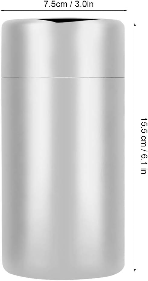BORDSTRACT Stainless Steel Canister with Airtight Double Seal Lids, Tea & Coffee Container (550ML)