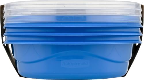 Rubbermaid TakeAlongs Sandwich Food Storage Containers, 3.7 Cup, Colors may vary