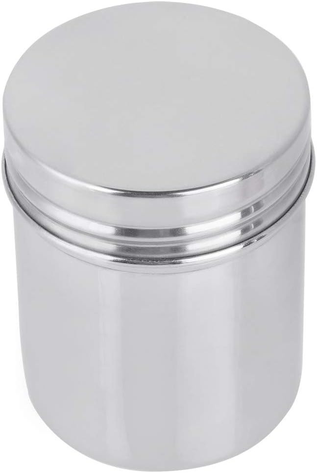 Sealed Storage Jar, Stainless Steel Tea Coffee Beans Storage Container Portable Food Storage Jar with Lid for Indoor Outdoor Travel Camping Picnic (Small / 275ml)