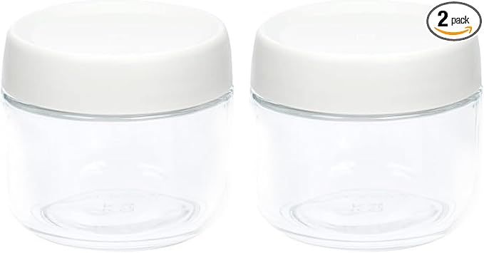 2 Pack Glass Jars with Screw Lids for Salad Dressing, 10oz Overnight Oats, Condiment Sauce, Baby Food Kids Snacks, Meal Prep Container, Canning Spice Wide Mouth Leak Proof Storage Airtight Containers