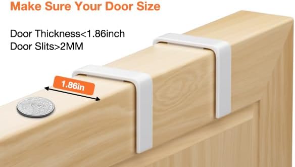 10 Tier Over the Door Pantry Organizer, Over the Door Spice Rack with Adjustable Baskets, Metal Hanging Door Pantry Organizers and Storage for Kitchen Bathroom Bedroom, White