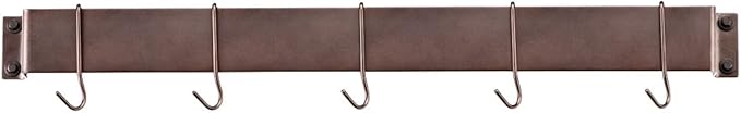 Cuisinart Chef's Classic 33-Inch Bar-Style Wall-Mount Pot Rack, Oil-Rubbed Bronze