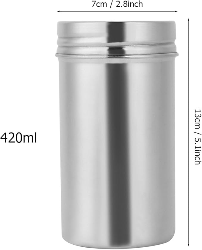 Air Tight Coffee Grounds Container, 304 Stainless Steel Sealed Coffee Bean Storage Container Jar, Airtight Tea Coffee Beans Canister for Storing Candy Cookies Cereal Sugar Oatmeal Chips or Herbs