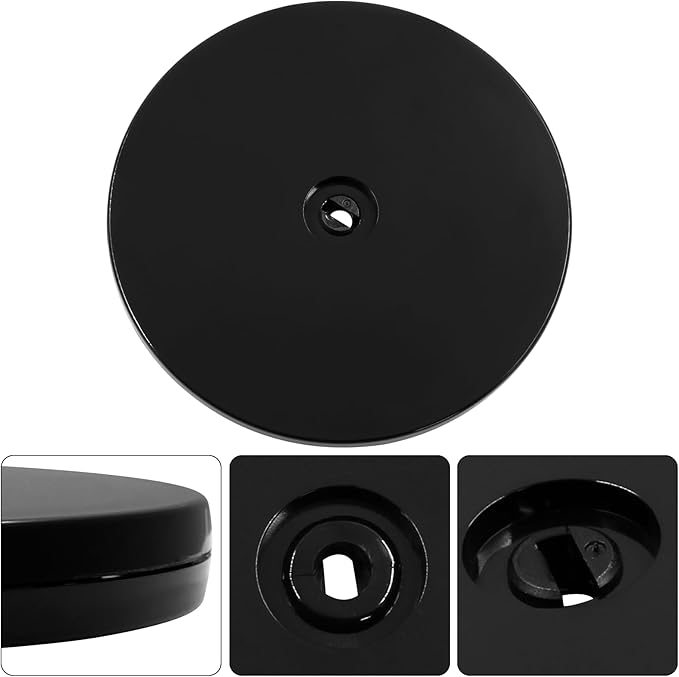 2 Pack 6 inch Lazy Susan Turntable - Black Acrylic Ball Bearing Rotating Tray for Cake, Spice Rack - Perfect for Kitchen Pantry with 360˚Rotation