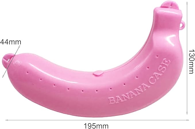 Yellow Banana Storage BPA-Free Outdoor Travel Case,Keep Fresh Banana Keeper and Protector, Cute Banana Carrier Storage Box for Picnic Camping,Food Containers