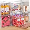 Vtopmart 4 Pack Large Stackable Storage Drawers,Easily Assemble Acrylic Bathroom Closet Undersink Organizers and Storage,Plastic Bins for Kitchen Cabinets,Pantry,Makeup,Medicine Organization