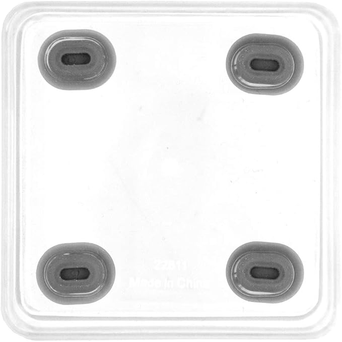 Glad Plastic Drawer Storage Tray – Heavy Duty Organizer Bin for Home, Kitchen, Bath, Bedroom, Office | Non-Slip Feet, Clear, 3" x 3"