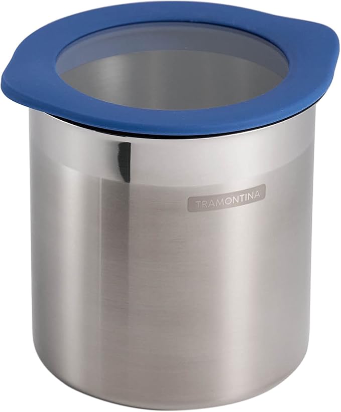 Tramontina 4 Pc Stainless Steel Canister Set Blue, 80204/026DS