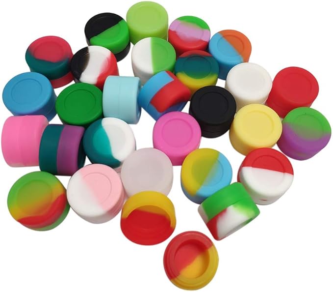 3ML 50pcs Lots Silicone Container Silicone Jars For Concentrate Box