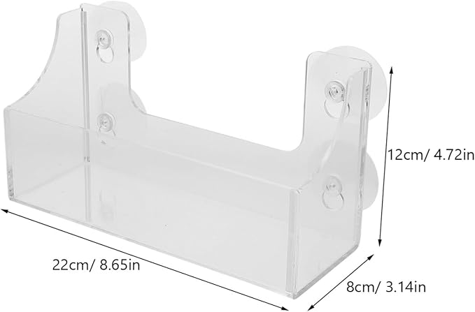 Suction Cup Refrigerator Rack Acrylic Shelf for Kitchen Organizer and Storage Clear Spice Rack Fridge Beverage Holder