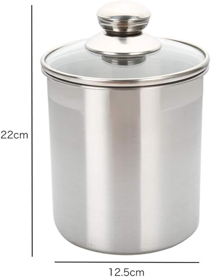 DOITOOL Sealed Cans Food Storage Bottle Coffee Beans Storage Tank Snacks Container Home Kitchen Tool - 4.92x4.92x8.66 Inch