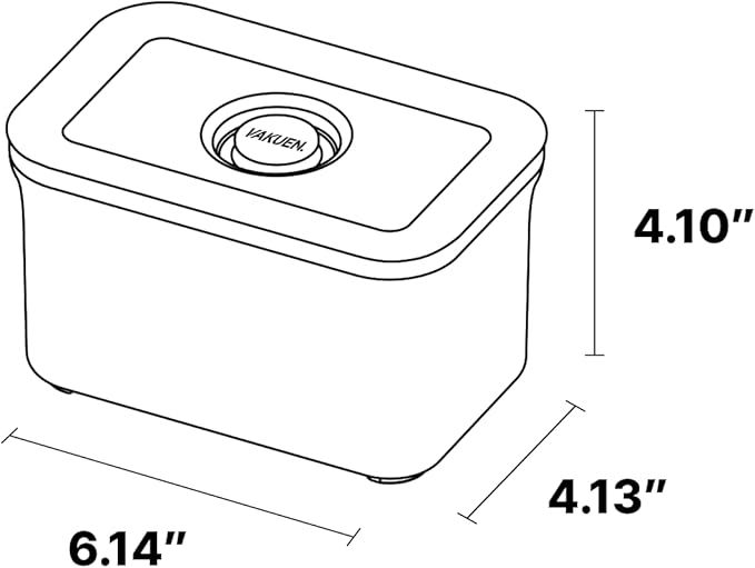 Premium Airtight Food Storage Containers, Rectangular 2PC(1.06qt), Smart One-Click Seal Lid, No Hinges, Patented Double Silicone Lining, 100% Leak Proof, BPA-FREE, Dishwasher, Microwave Safe