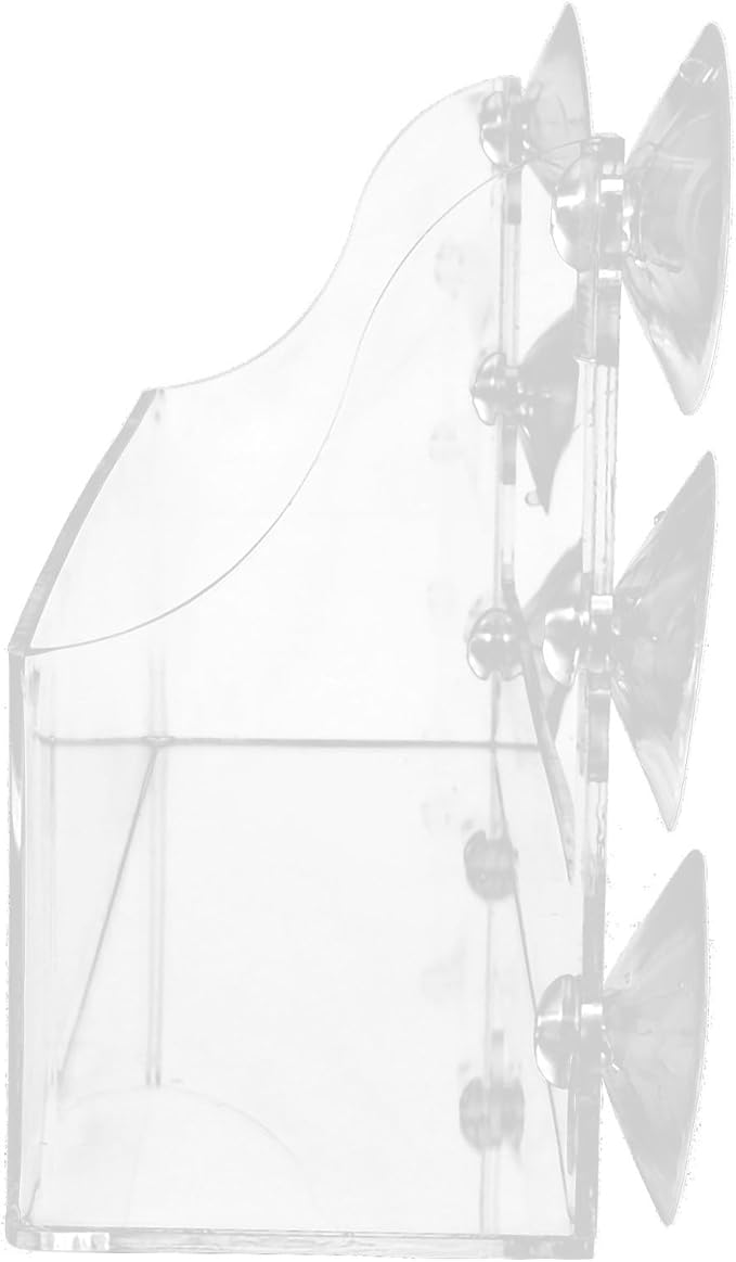 DOITOOL Suction Cup Refrigerator Rack Organizer, Clear Acrylic Refrigerator Storage Shelf for Refrigerator to Can Hold Spices, Jar of Olive Oil, Salt, Pepper,13.1 X 5.7 Inch
