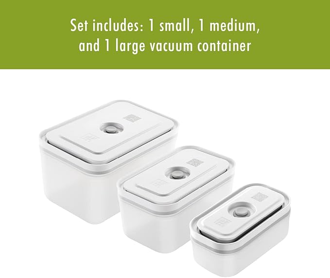 ZWILLING Fresh & Save 3-pc Assorted Sizes Food Storage Container, Meal Prep Container, BPA-Free