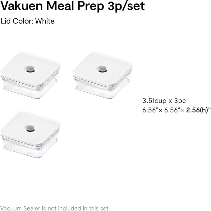 Premium Airtight Food Storage Container. Meal Prep 0.85qt 3pc/Set. 3pcs Container. Patented Double Silicone Lining, 100% Leak Proof, BPA-FREE