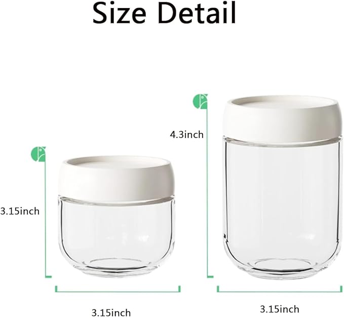 2 Pack Glass Jars with Screw Lids for Salad Dressing, 10oz Overnight Oats, Condiment Sauce, Baby Food Kids Snacks, Meal Prep Container, Canning Spice Wide Mouth Leak Proof Storage Airtight Containers