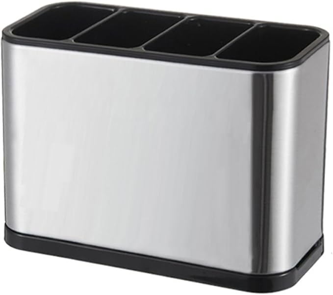 WAHSAN Flatware Caddy Stainless Steel Cutlery Holder Organizer, 7 L X 3.4 W X 5 H