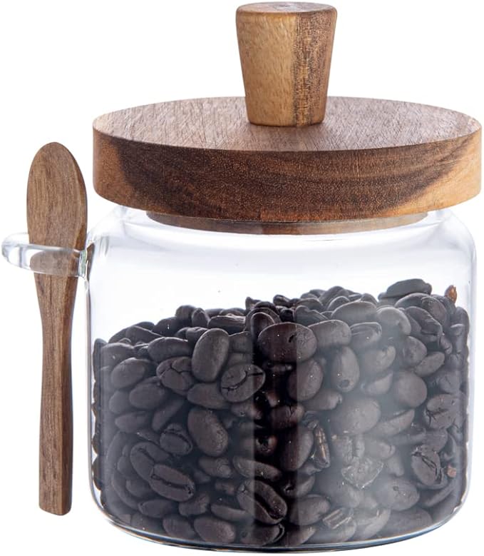 Restaurantware-16.9 Ounces Glass Storage Jar, 1 Dishwashable Glass Cookie Jar - Airtight Seal, Hot & Cold Friendly , Clear Glass Glass Candy Jar, Knob Handle Lid, For Kitchen, Laundry, Or Storage