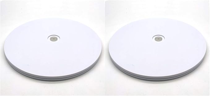 Rotating Lazy Suzan,2-Pack,Susenya 7 inches Acrylic Lazy Susan White