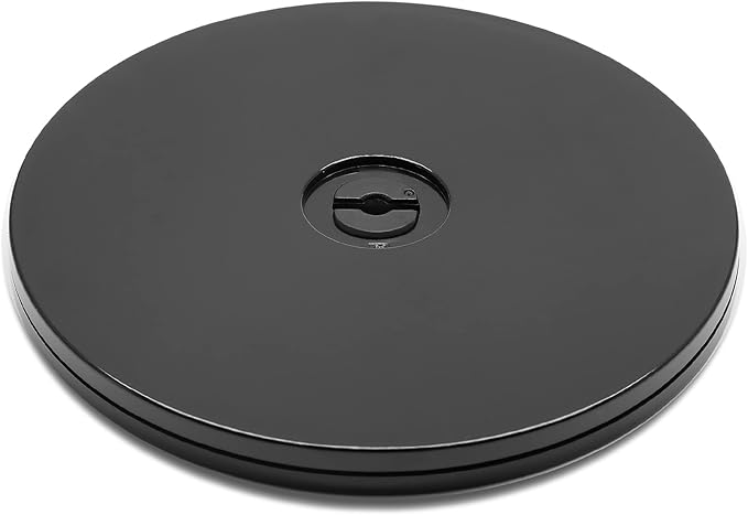 6” Black Acrylic Turntable Organizer, Rotating Organizer Swivel Plate for Bathroom Kitchen Cabinet Table Spice Rack Cake Pantry