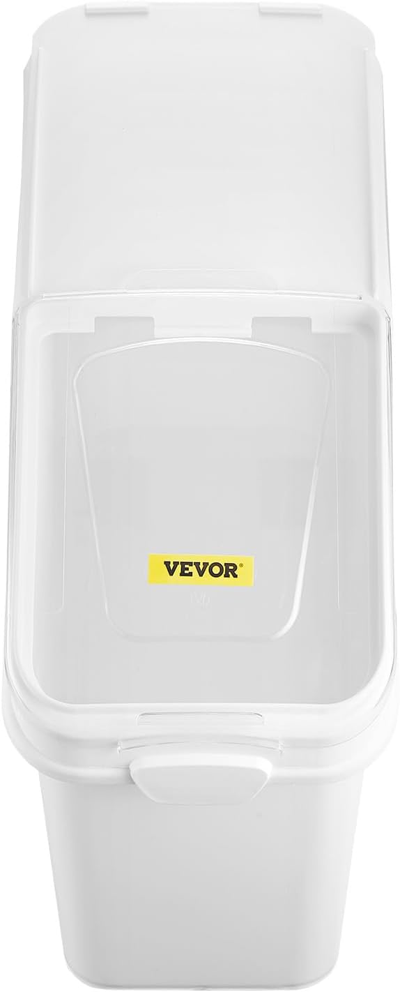 VEVOR 21 Gallon Ingredient Bin with Scoop 400 Cup Ingredient Bin with Sliding Lid Commercial Food Storage for Kitchen