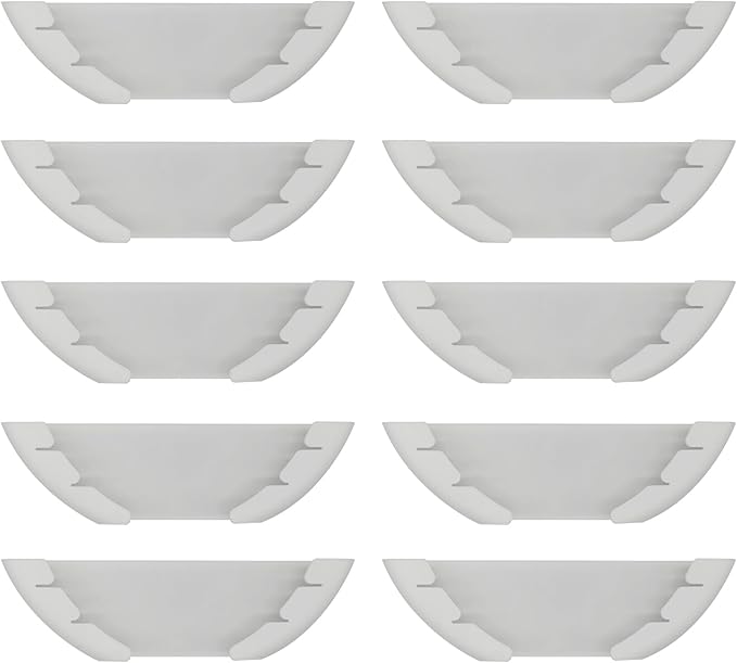 Universal Pot Lid Organizer for Cabinet, 10 Pcs Pan Lids Organizers Inside Cabinet Door Wall Mount Pots Top Storage Rack Holder for Kitchen, Fits 6" to 13.5" (10pcs white)