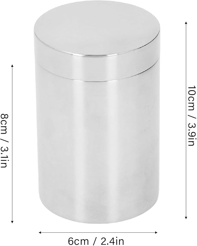 Small Tin Can Box, 304 Stainless Steel 14oz Canister for Coffee Tea Candy, Loose Leaf Tea Tin Containers Storage with Airtight Lids for Storage Loose Leaf Sugar Herbs Spices