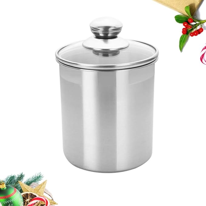 DOITOOL Sealed Cans Food Storage Bottle Coffee Beans Storage Tank Snacks Container Home Kitchen Tool - 4.92x4.92x8.66 Inch