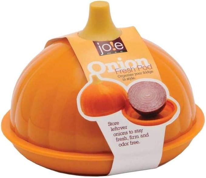 Joie Fresh Pod Onion Storage Container, Keeps Leftover Half Flavorful and Firm in Fridge, Reusable Kitchen Gadget, BPA Free, Dishwasher Safe