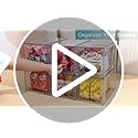 Vtopmart 4 Pack Large Stackable Storage Drawers,Easily Assemble Acrylic Bathroom Closet Undersink Organizers and Storage,Plastic Bins for Kitchen Cabinets,Pantry,Makeup,Medicine Organization