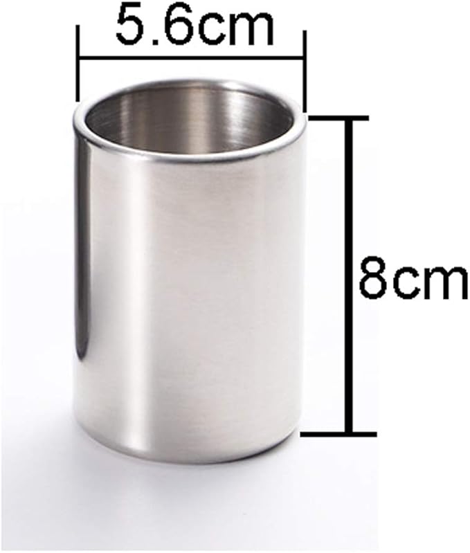 1 Piece Stainless Steel Fruit Fork & Jar Holder, Kitchen Utensil, Coffee Spoon Holder, Cup - Silver-Tone