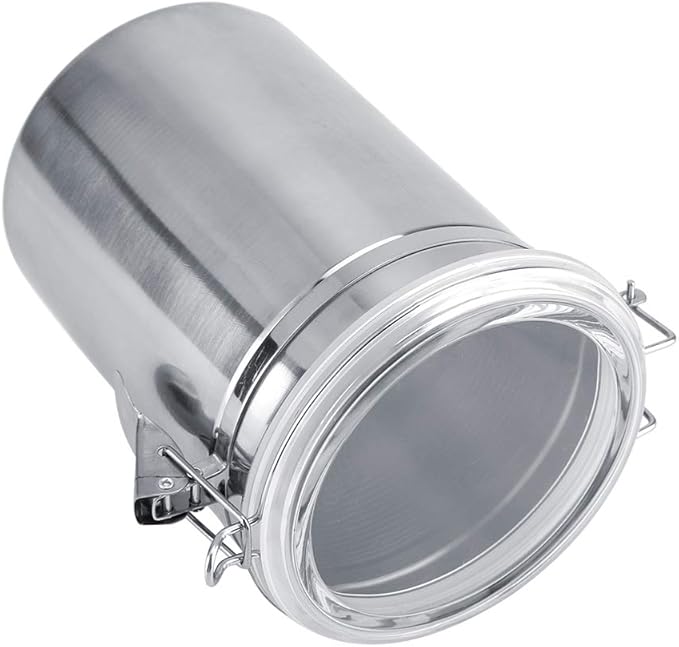Airtight Coffee Canister, Stainless Steel Coffee Container, Vacuum Sealed Food Storage Containers for Rice Grain Cereal Oatmeal Beans(xl)