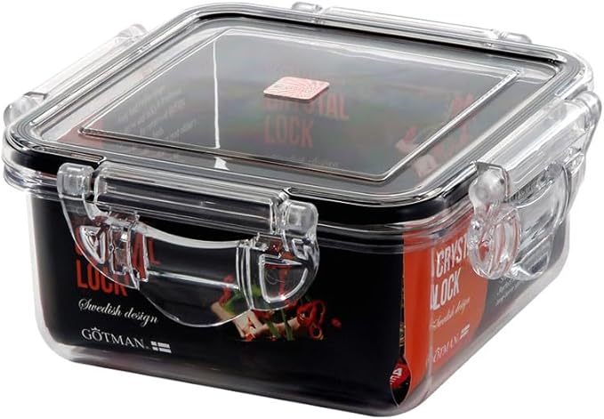 Airtight Food Storage Container With Lid (50.7 oz) - Leak-Proof | BPA-Free | Meal Prep | Microwave, Freezer and Dishwasher Safe | Kitchen Fridge Organizer Boxes | Fresher Food