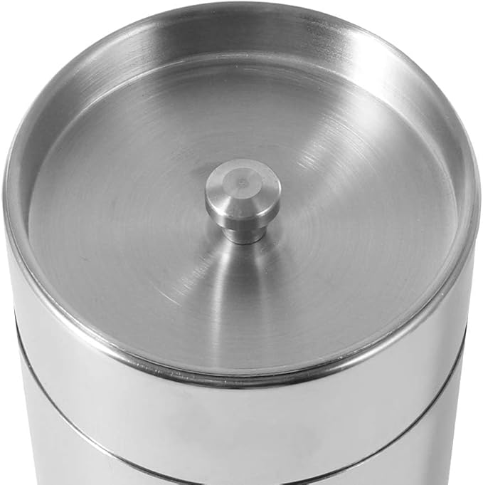 Tea Tins Canister, Stainless Steel Tea Canisters 450ml/15oz Tea Storage With Airtight Double Lids, Metal Canister Kitchen Canisters For Loose Tea, Coffee, Candy, Sugar, Herbs And Spices