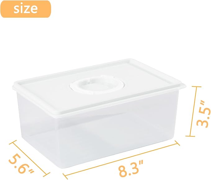 Sliced Cheese Container with Time Recording - Block Cheese Storage Container for Fridge Cream Cheese Sliced Cheese Cheddar Cheese Box with Lid Cheese Saver