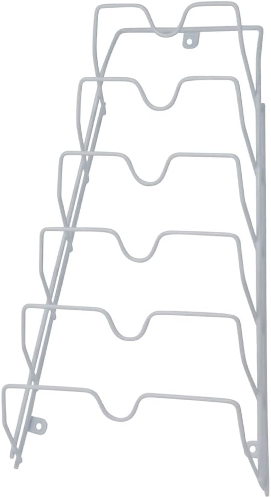 Evelots 2-in-1 Pot Lid Organizer with Towel Holder - 2 Pack, 3-Tier Cabinet Door Rack - Space-Saving Kitchen Organizer for Glass or Metal Pan Lids & Towels - Over the Door Design - Black