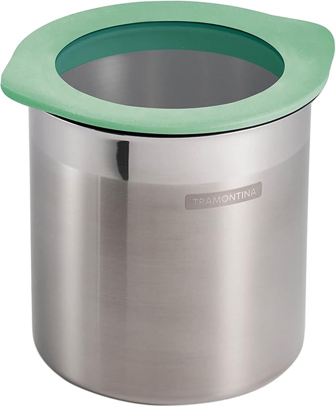Tramontina 4 Pc Stainless Steel Canister Set Mint Green, 80204/025DS