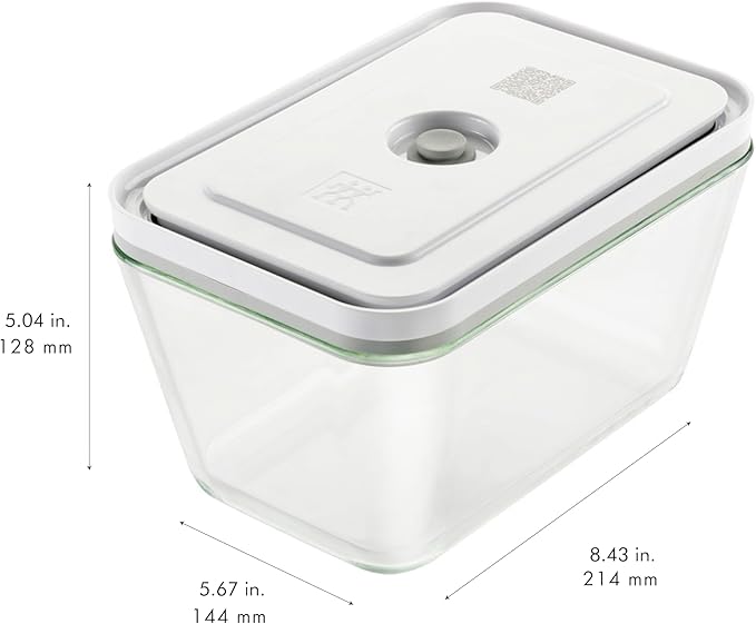 ZWILLING Fresh & Save Glass Large Airtight Food Storage Container, Meal Prep Container, Food Saver