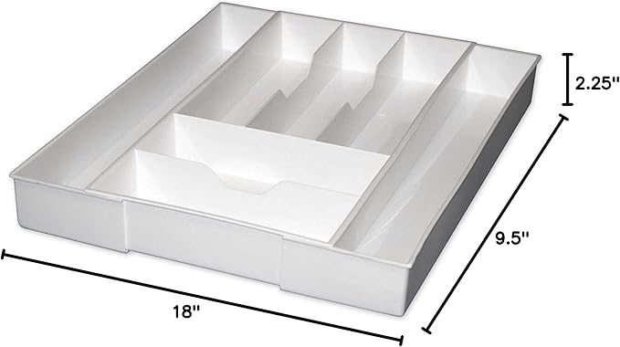 Dial Industries Expandable Silverware, Utensil and Cutlery Kitchen Drawer Organizer Tray