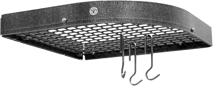 Enclume Premier Large 16-Inch Corner Pot Rack, Hammered Steel