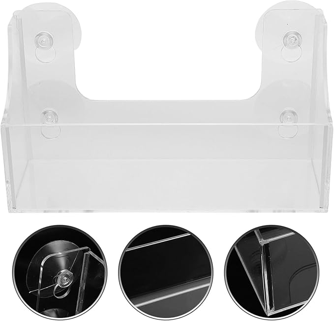 Suction Cup Refrigerator Rack Acrylic Shelf for Kitchen Organizer and Storage Clear Spice Rack Fridge Beverage Holder