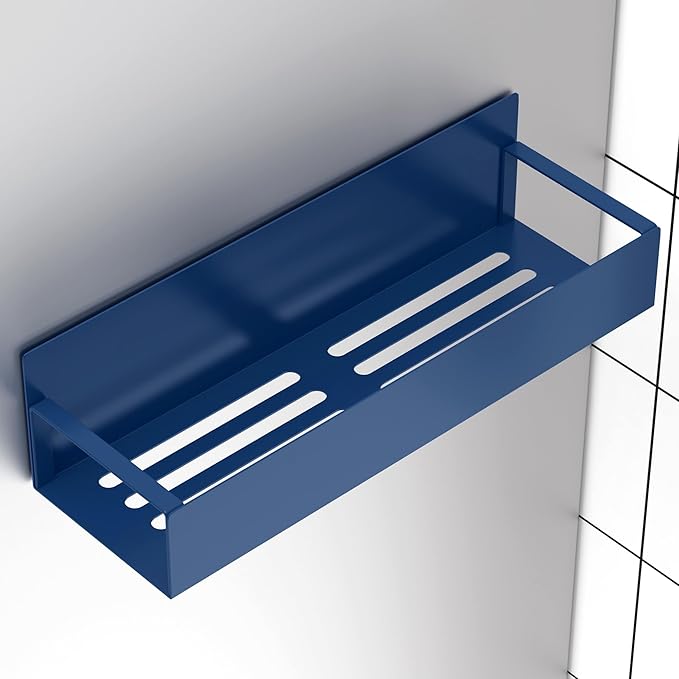 4 Pack Magnetic Spice Storage Rack Organizer for Refrigerator and Oven, Dark Blue Fridge Organizers and Storage