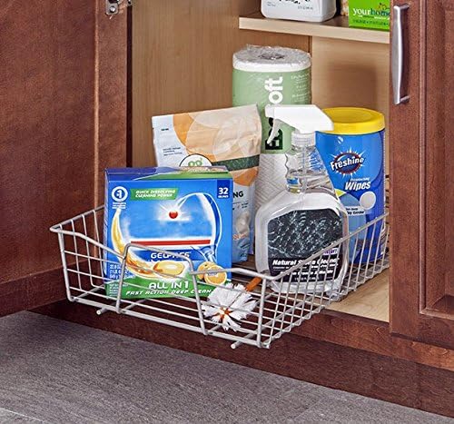 ClosetMaid 3087 14-Inch Wide Cabinet Organizer, Nickel